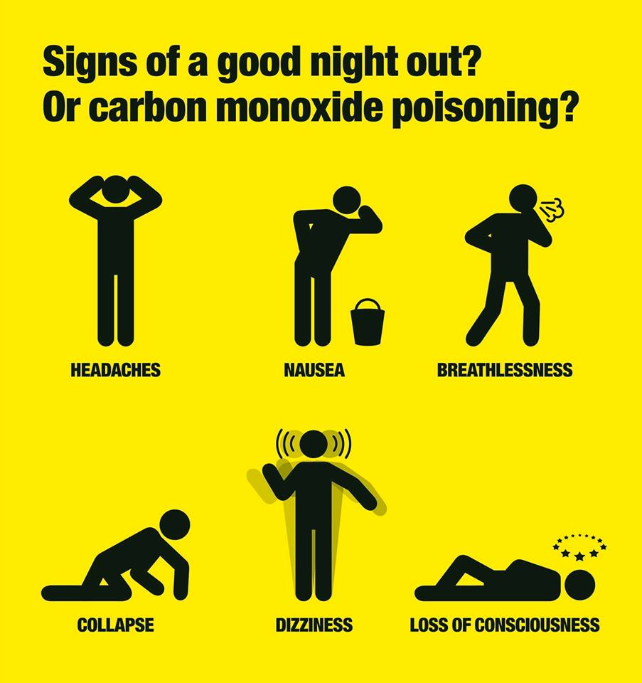 ASL Plumbing & Heating carbon monoxide poster warning